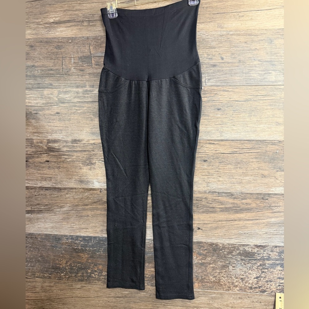 Emma’s Expressions Sleek Black High-Waisted Maternity Leggings